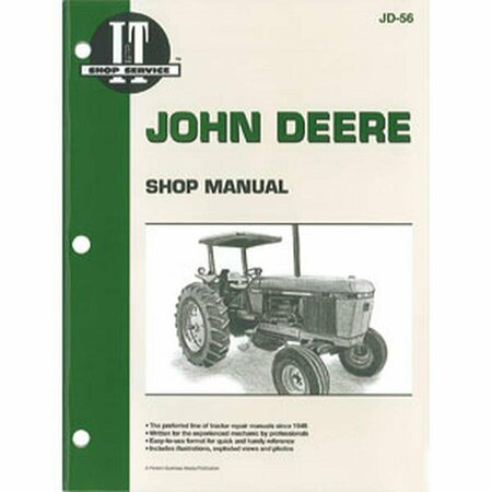 AFTERMARKET IAndT Shop Manual JD56 Fits John Deere Tractor 2840 2940 2950 JD56